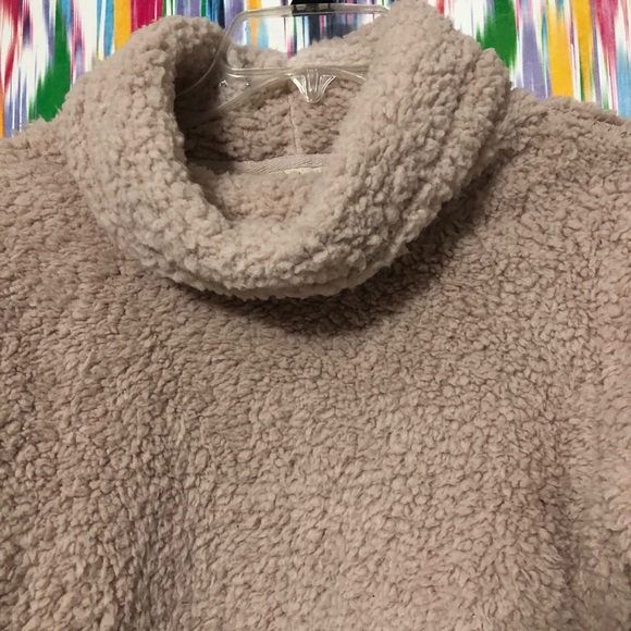 NWT- Style & Co. blush pink teddy sweater - Picture 4 of 7